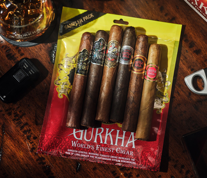 Gurkha YELLOW RED Sampler 6 Pack
