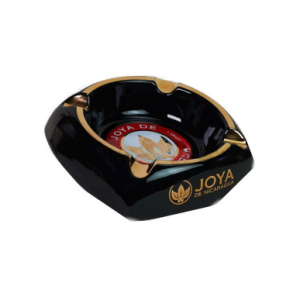 Joya de Nicaragua Ceramic Round Black/Gold Ashtray
