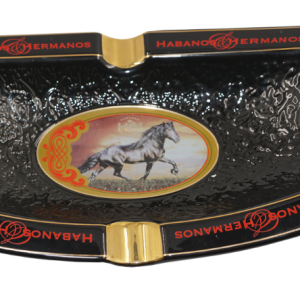THE GENTLEMEN CLUB COLLECTION Galloping Horse (Azabache) Ashtray