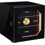 RENOWNED COLLECTION -Black Cabinet Humidor - Holds 75