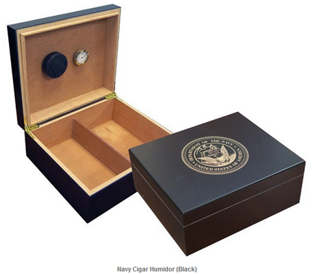 US Navy Cigar Humidor (Black)