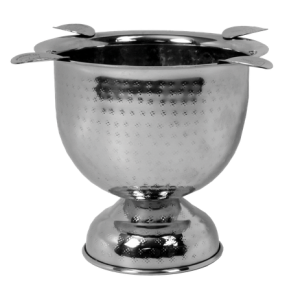 Stinky Cigar Tall Ashtray Hammered Steel